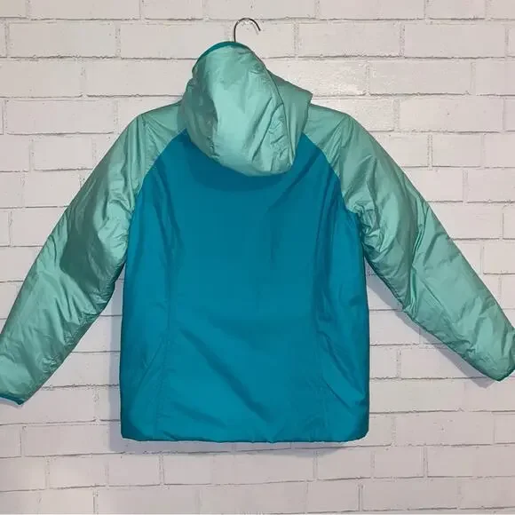 THE NORTH FACE $120 Reversible Perseus Jacket Girls 14-16 Blue / Green EUC - Picture 4 of 15